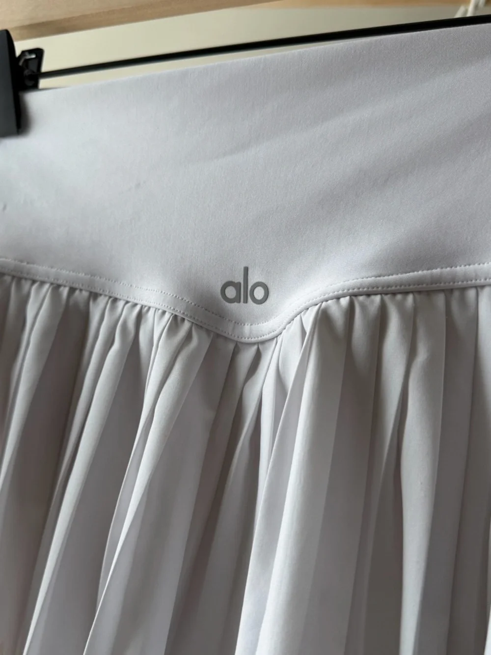 ALO White Grand Slam Tennis Skirt